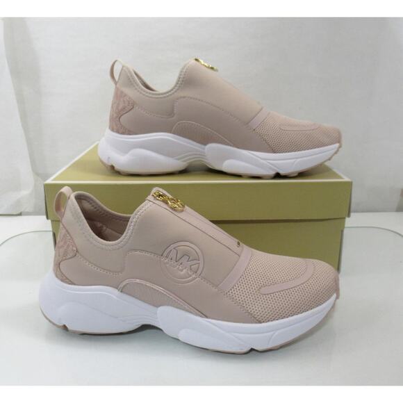 Michael Kors Sami Zip Trainer Sneaker Circular Air Mesh Ballet Light Pink - Picture 3 of 7